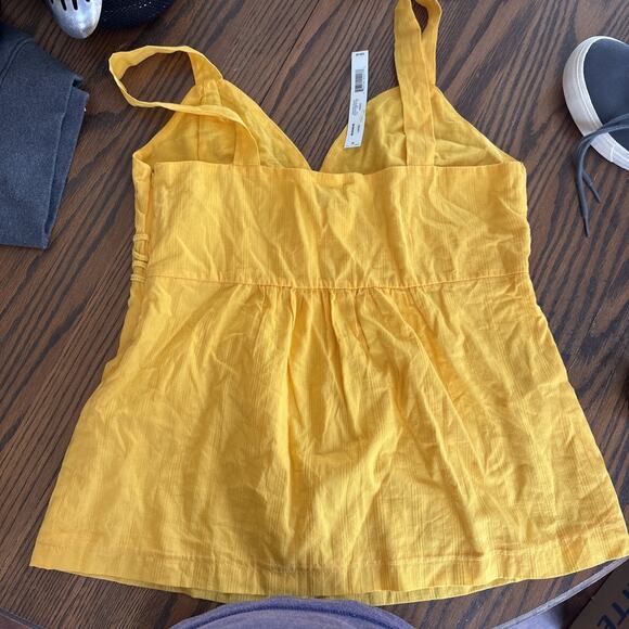 apt 9 NWT women’s babydoll yellow shirt large - Picture 6 of 9